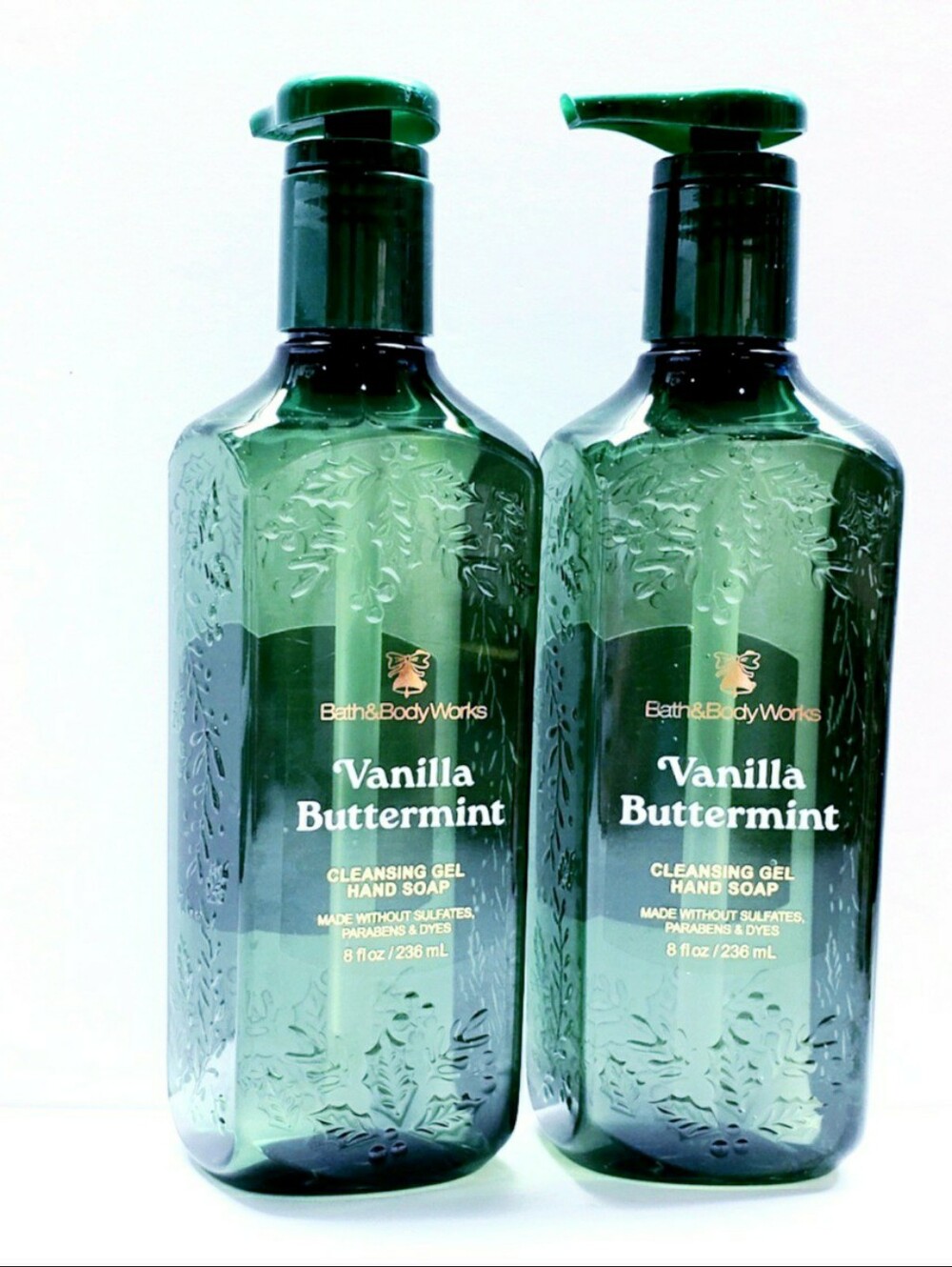 Bath & Body Works VANILLA BUTTERMINT Gentle Cleansing Gel Hand Soap - 2 Pcs